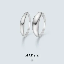 MADS Z HALF MOON RING SØLV - 2140093