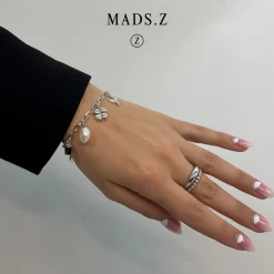 MADS Z HALF-MOON RING SØLV - 2140092