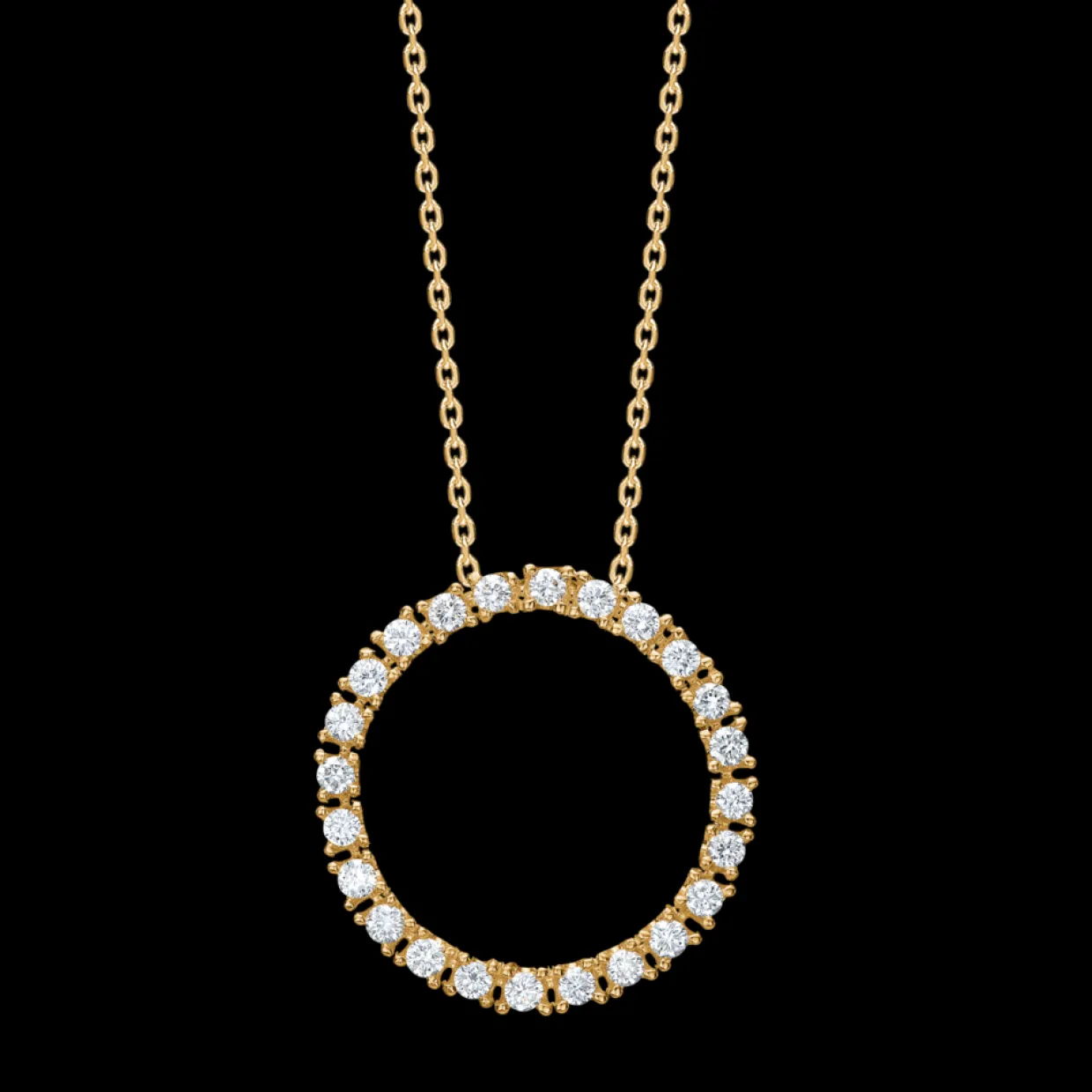MADS Z HALO VEDHÆNG I 14 KARAT GULD MED BRILLANTER - 1531025