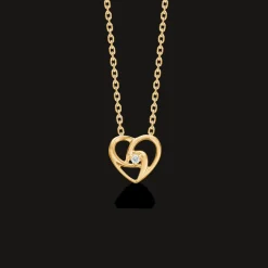 MADS Z HJERTE VEDHÆNG I 14 KARAT GULD MED BRILLANT - 1521044