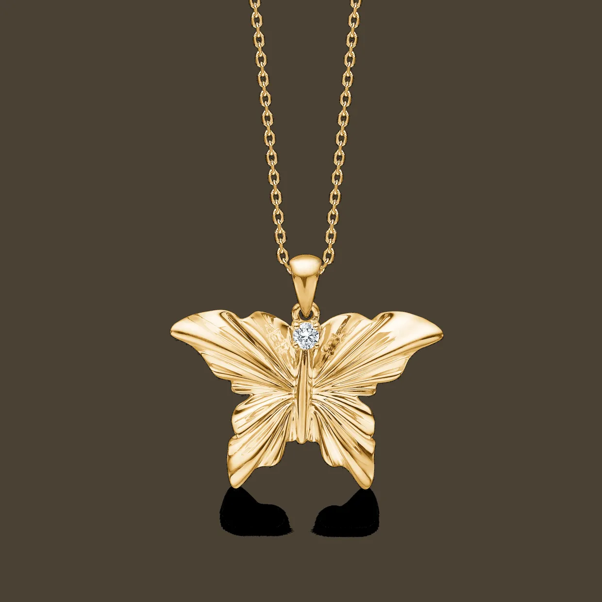 MADS Z MONARCH VEDHÆNG 14 KARAT GULD MED BRILLANT - 1531155