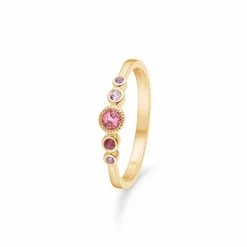 MADS Z PINK POETRY RING 14 KARATS GULD - 1546182