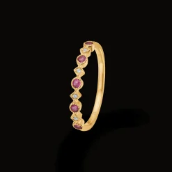 MADS Z POETRY 14 KARAT GULD RING MED PINK TURMALING OG BRILLANTER - 1546152