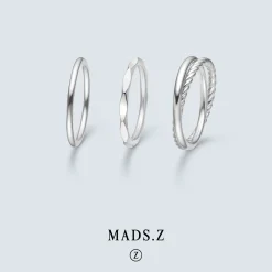 MADS Z POETRY EDGE RING SØLV - 2140029
