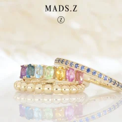 MADS Z POETRY RING 14 KARAT GULD MED SAFIR - 1544058