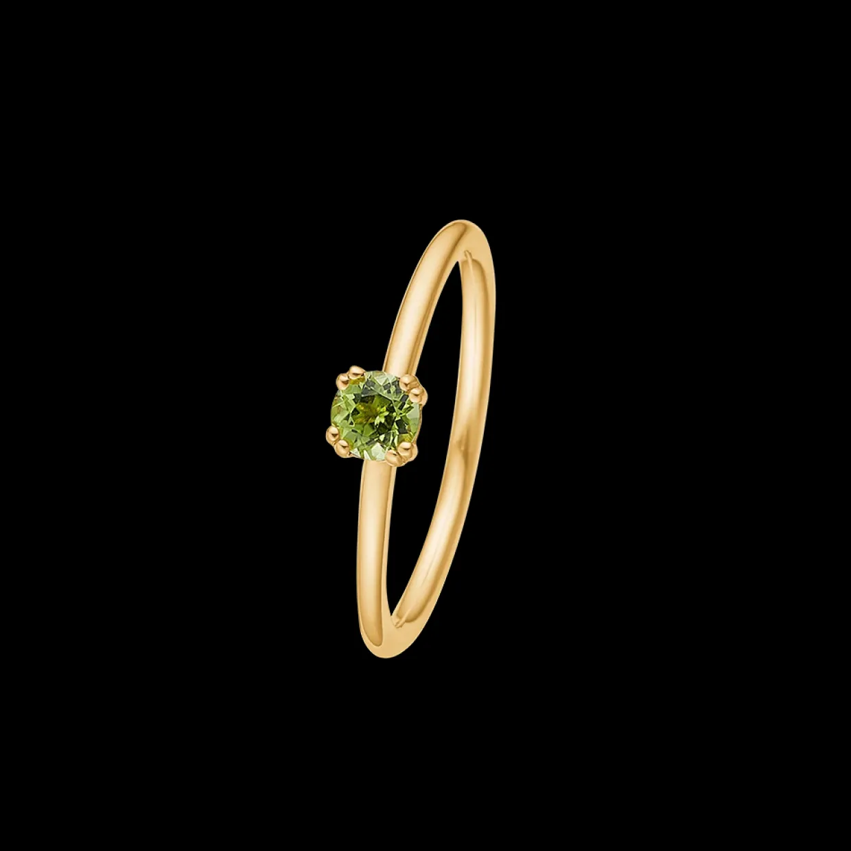 MADS Z POETRY SOLITAIRE PERIDOT GULD 14 KARAT GULD RING - 1546053