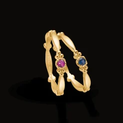 MADS Z POETRY XO RING 14 KARAT GULD MED SAFIR - 1544081