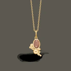 MADS Z PRECIOUS BUBBLES VEDHÆNG 14 KARAT GULD MED MÅNESTEN - 1536126