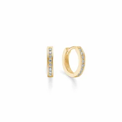 MADS Z RIO ØRERINGE CREOL 8 KARAT GULD MED ZIRKONIA - 8317135