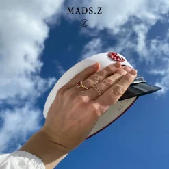 MADS Z ROYAL RUBY RING 14 KARAT RUBIN + 0,12CT WESSELTON SI -1544032