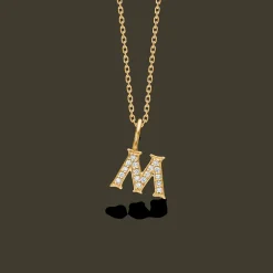 MADS Z TENDER LOVE M VEDHÆNG I 14 KARAT GULD MED BRILLANTER - 1531100-M