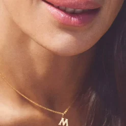 MADS Z TENDER LOVE M VEDHÆNG I 14 KARAT GULD MED BRILLANTER - 1531100-M