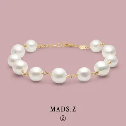 MADS Z THEASURE ARMBÅND 14 KARAT GULD MED PERLE - 1553005