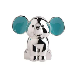 NOA KIDS SPAREBØSSE ELEFANT FORKROMET BLÅ - 152-86275
