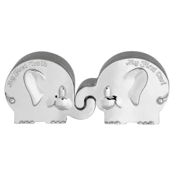 NOA KIDS TAND OG HÅRLOK I KROM MED ELEFANTER 154-83138