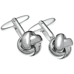 NOA MEN MANCHETKNAPPER I SØLV MED KNUDE - 40913590900