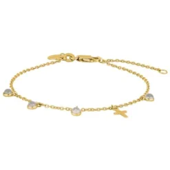 NORDAHL ARMBÅND SØLV FORGYLDT CROSS52 - 80257995900