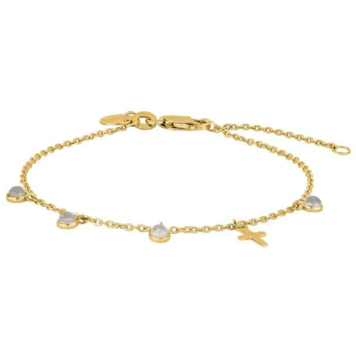 NORDAHL ARMBÅND SØLV FORGYLDT CROSS52 - 80257995900