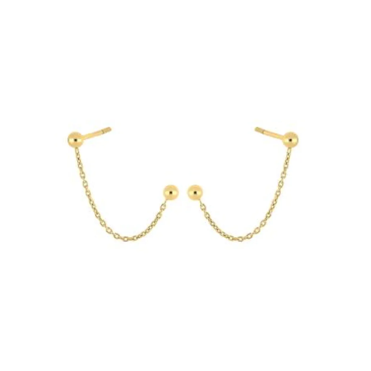 NORDAHL CANDY52 ØRERINGE SØLV FORGYLDT - 325 719-3