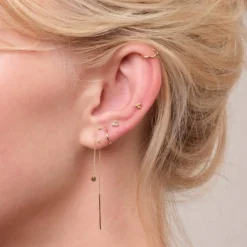 NORDAHL JEWELLERY 14 KARAT LABRET PIERCING MED 2 MM KUGLE - 30140000500