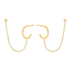 NORDAHL JEWELLERY CANDY52 ØRERINGE SØLV FORGYLDT - 325 715-3