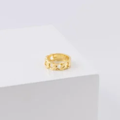 NORDAHL JEWELLERY PANZER52 SØLV FORGYLDT RING 7 MM - 125 311-3