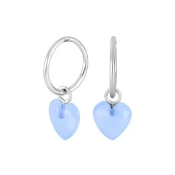 NORDAHL JEWELLERY ØRERINGE SØLV HJERTE - 30290400900