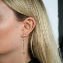 NORDAHL JEWELLERY ØRERINGE SØLV FORGYLDT - 30257675900