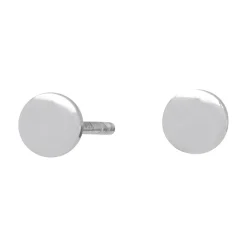 NORDAHL JEWELLERY ØRERINGE STIK SØLV RUND PLADE 4 MM - 325 500