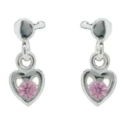 NORDAHL JEWELLERY SØLV ØRESTIK MED HJERTE - 325 009CZ9