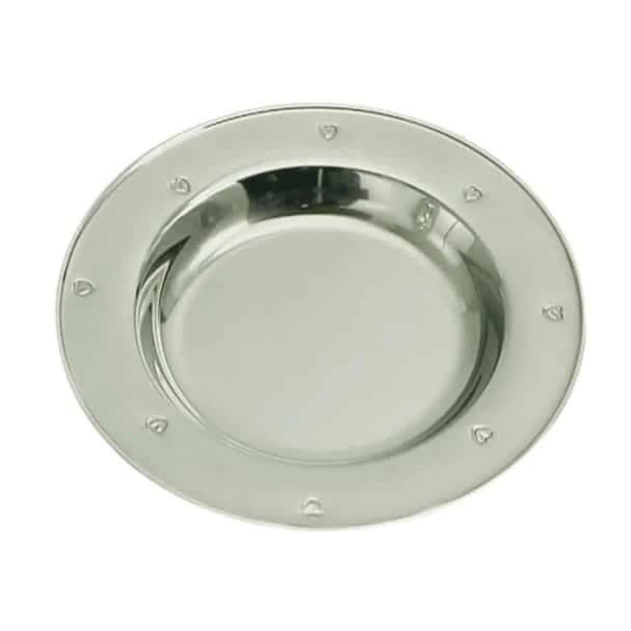 NORDAHL STÅL TALLERKEN MED HJERTER - 90025788035