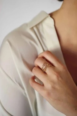 PER BORUP 14 KARAT GULD RING ELLA BRED MODEL - 986R