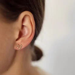 PER BORUP HEARTS ØRERINGE 14 KARAT GULD - 1106Ø