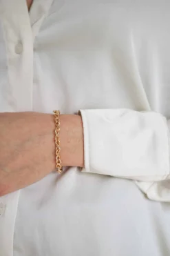 PER BORUP INFINITY ARMBÅND 14 KT GULD ARMBÅND MED BRILLANT - 376A