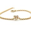 PER BORUP OPEN YOU HEART ARMBÅND MED BRILLANT - 942A