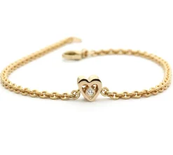 PER BORUP OPEN YOU HEART ARMBÅND MED BRILLANT - 942A