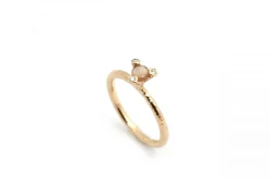 PER BORUP TWIGS RING 14 KARAT GULD MED MÅNESTEN - 1054RXM