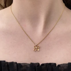 PER BORUP VEDHÆNG 14 KARAT GULD MED 0,01 KARAT BRILLANT - 724V