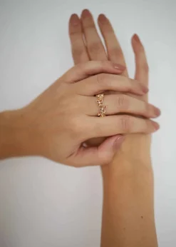 PER BORUP VIOLINA RING 14 KARAT GULD MED BRILLANT - 947R