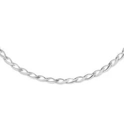 RANDERS SØLV COLLIER BLANK/MAT SØLV - 505107