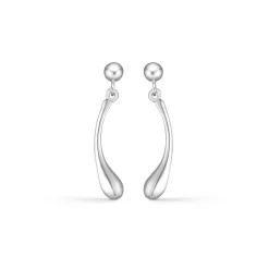 RANDERS SØLV ØRERINGE SØLV DRÅBEFORMET - 245213