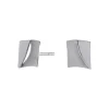 ØRERINGE STIK SØLV SQUARE 8 MM