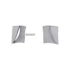 ØRERINGE STIK SØLV SQUARE 8 MM