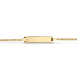 SCROUPLES 8 KARAT BØRNE ARMBÅND MED PLADE I 15 CM - 5513,15