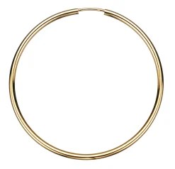 SCROUPLES 14 KARAT GULD ØRERINGE CREOL 2X50MM - 11505