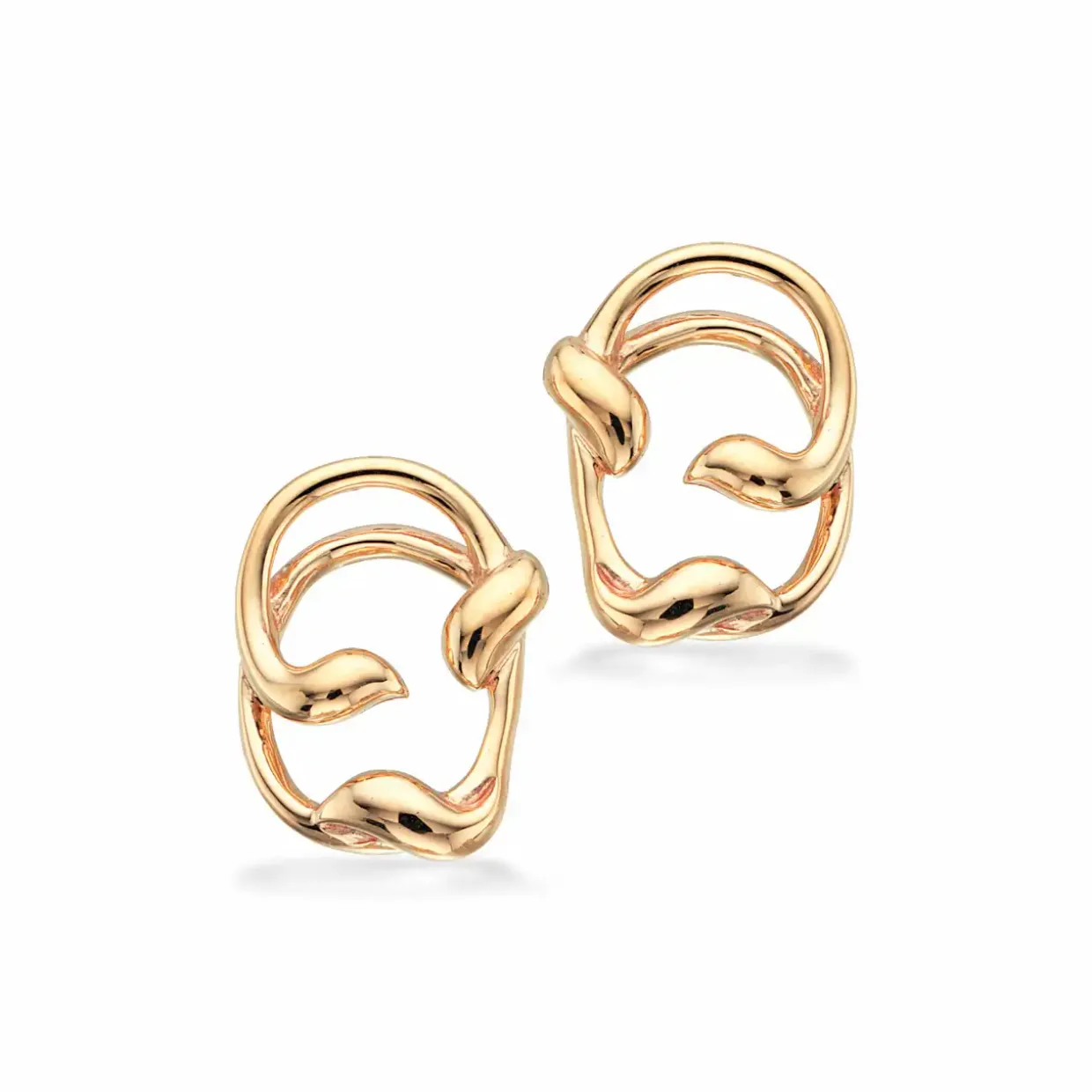 SCROUPLES 8 KARAT GULD ØRERINGE TRÅDE -122853