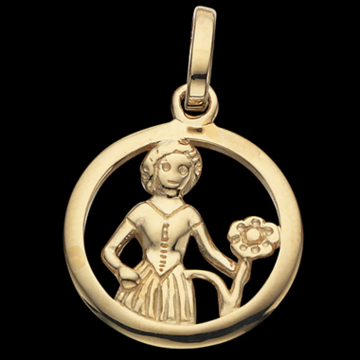 SCROUPLES 8 KARAT GULD VEDHÆNG STJERNETEGN JOMFRUEN - 3203-09