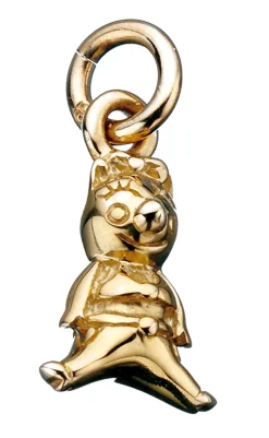 SCROUPLES 8 KARAT GULD VEDHÆNG CHARMS MED KLOVN - 260713