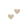 SCROUPLES 14 KARAT HJERTE ØRERINGE MED 0,11 CARAT DIAMANTER - 121895