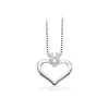 SCROUPLES 14 KT HVIDGULDS KÆDE M HJERTE- 211586